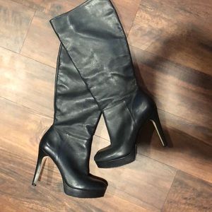 Black leather Reba boots!